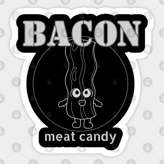 Bacon, Meat Candy Sticker by Sloat